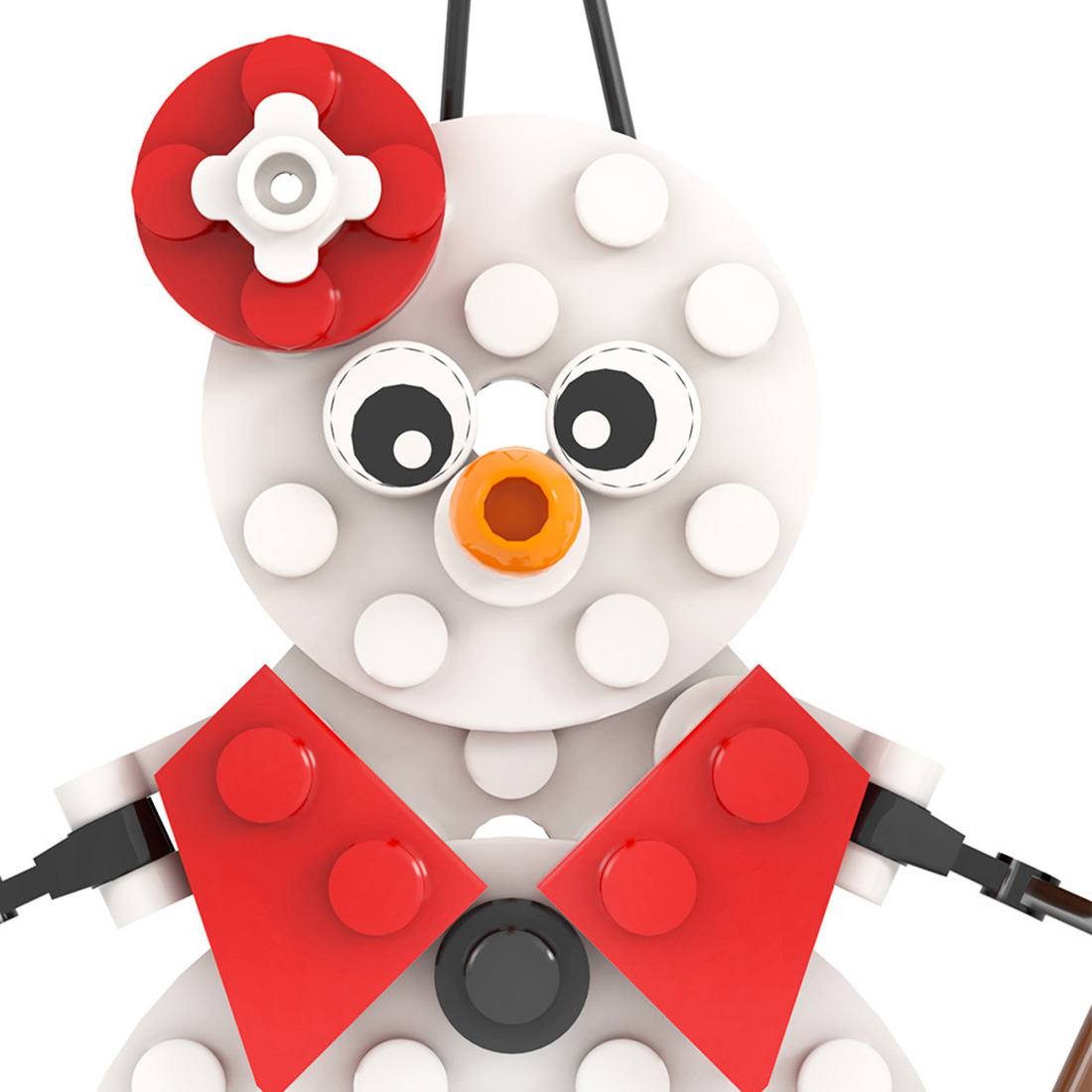 Creative Christmas Pendant MOC DIY Assembly STEM Model Building Blocks Set