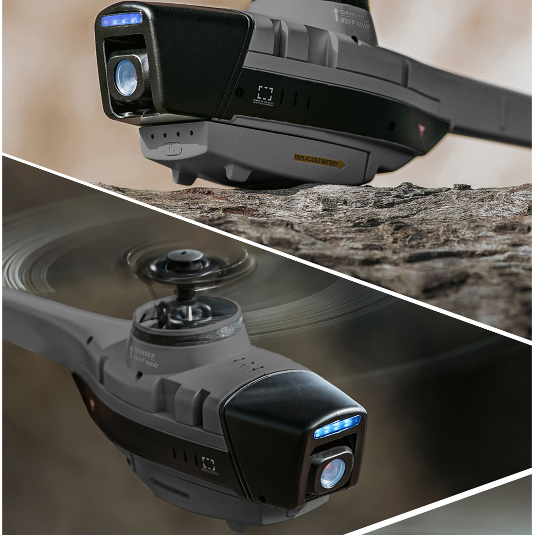 2.4G RC 4CH Black Hornet Aerial Vehicle Reconnaissance Military Aircraft Helicopter Model (RTF)