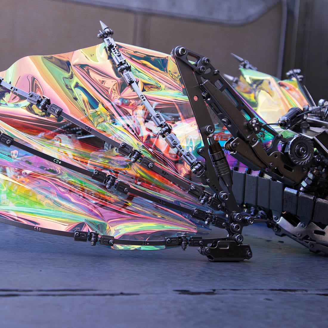 3D Metal Bloodthirsty Aurora Dragon Assembly Model Kit (3000+PCS)