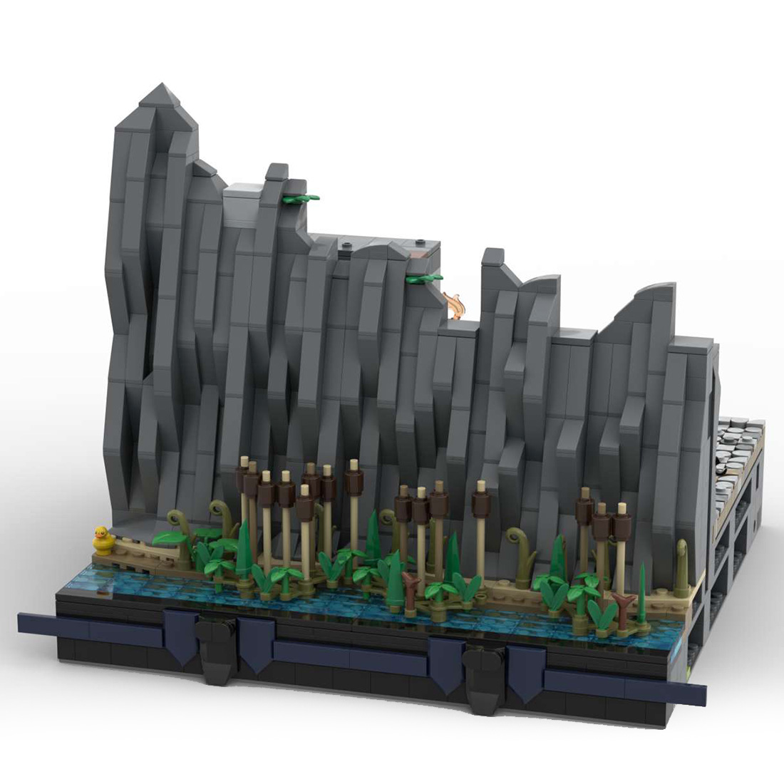 MOC-130522 E1 - Shore and Torture Chamber Building Blocks Set for MOC-131299 Complete Medieval Castle Model (2008PCS)