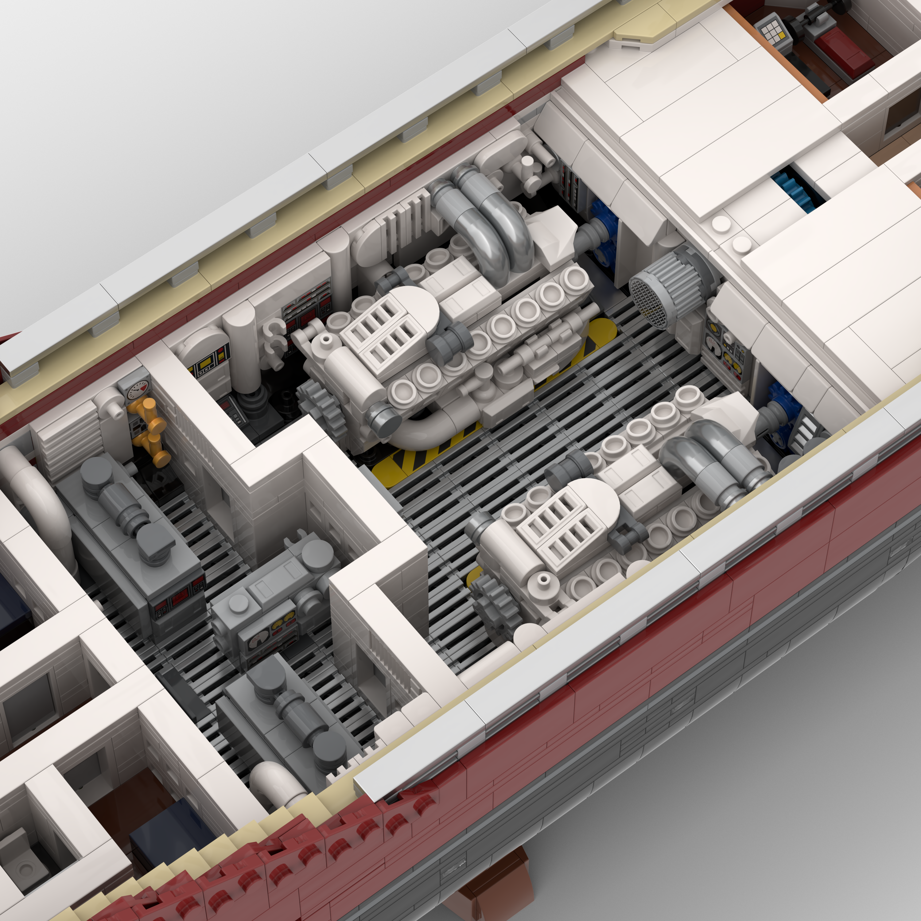 Large Luxury Mega Yacht Building Blocks Set - Modular Boat Building