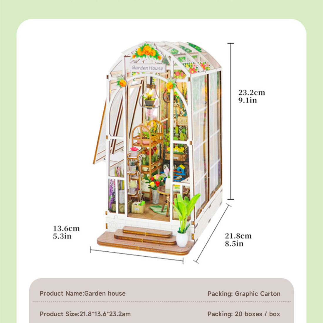 1:24 Garden House Miniature Architectural Model Kit