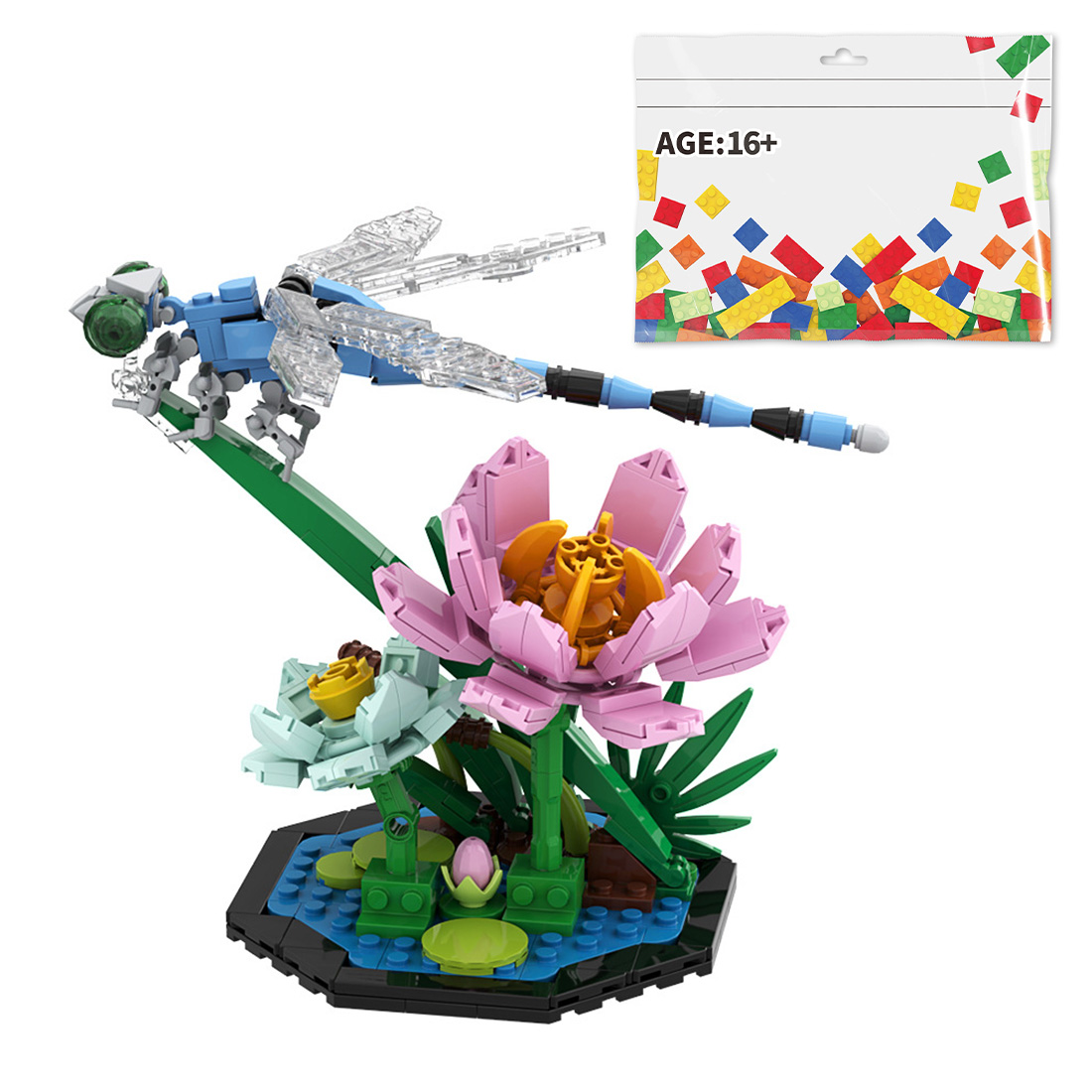 Insect Series - Dragonfly Assembly Model Building Blocks Set Creative Ornament