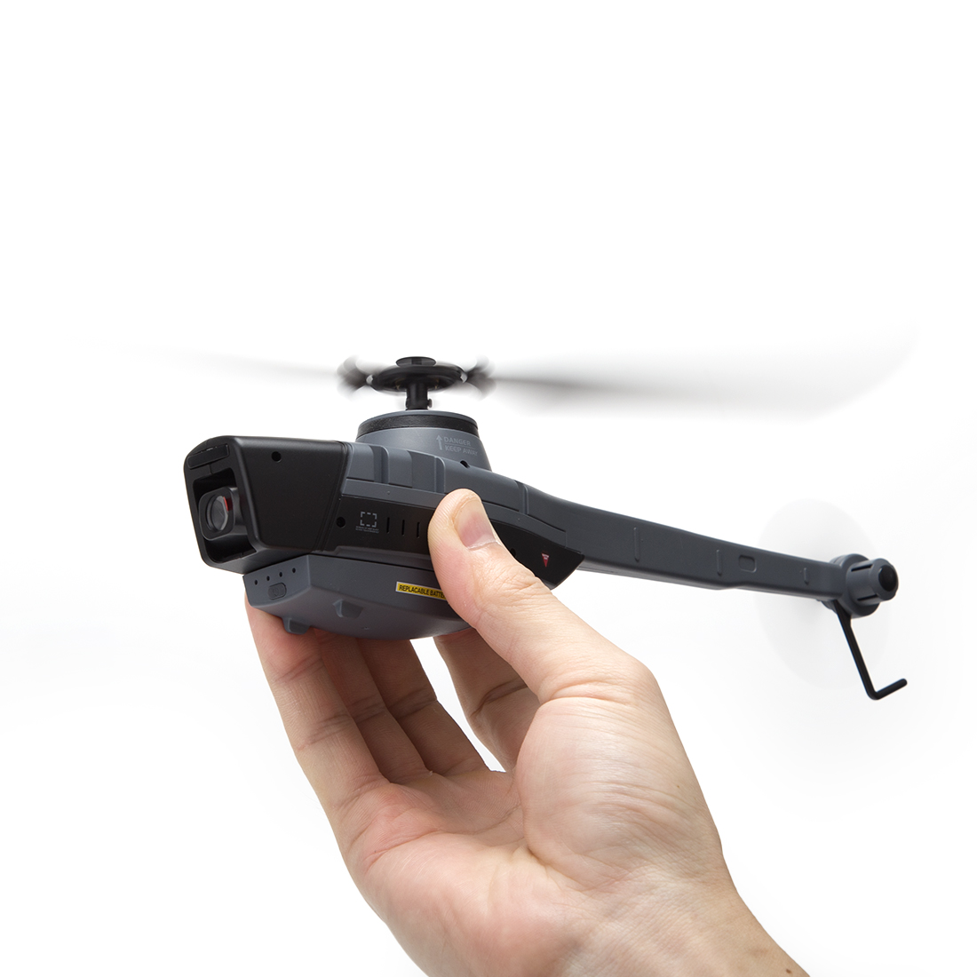 2.4G RC 4CH Black Hornet Aerial Vehicle Reconnaissance Military Aircraft Helicopter Model (RTF)