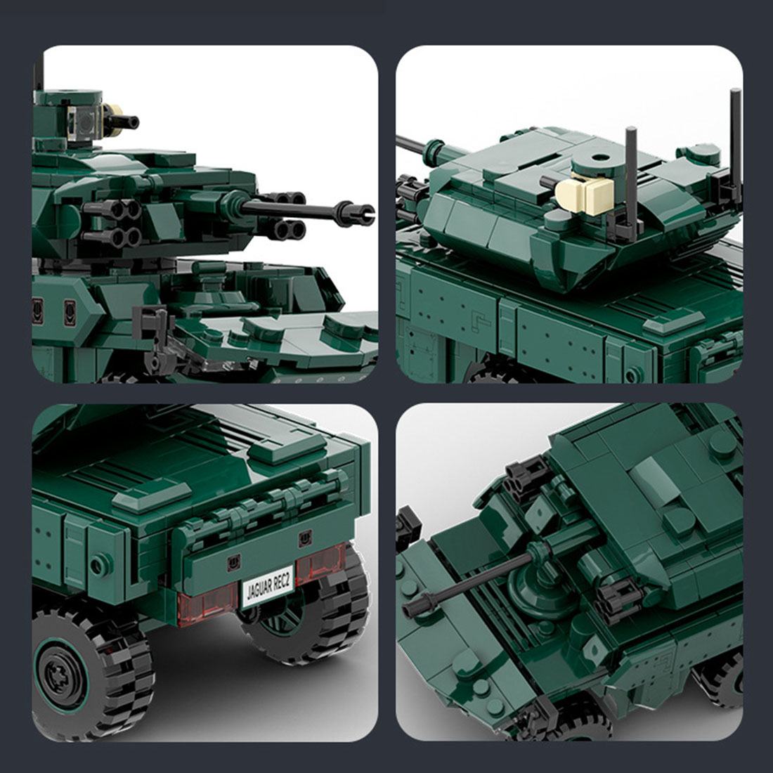 Panther Anti-aircraft Armoured Vehicle Model Building Blocks Set (381pcs)