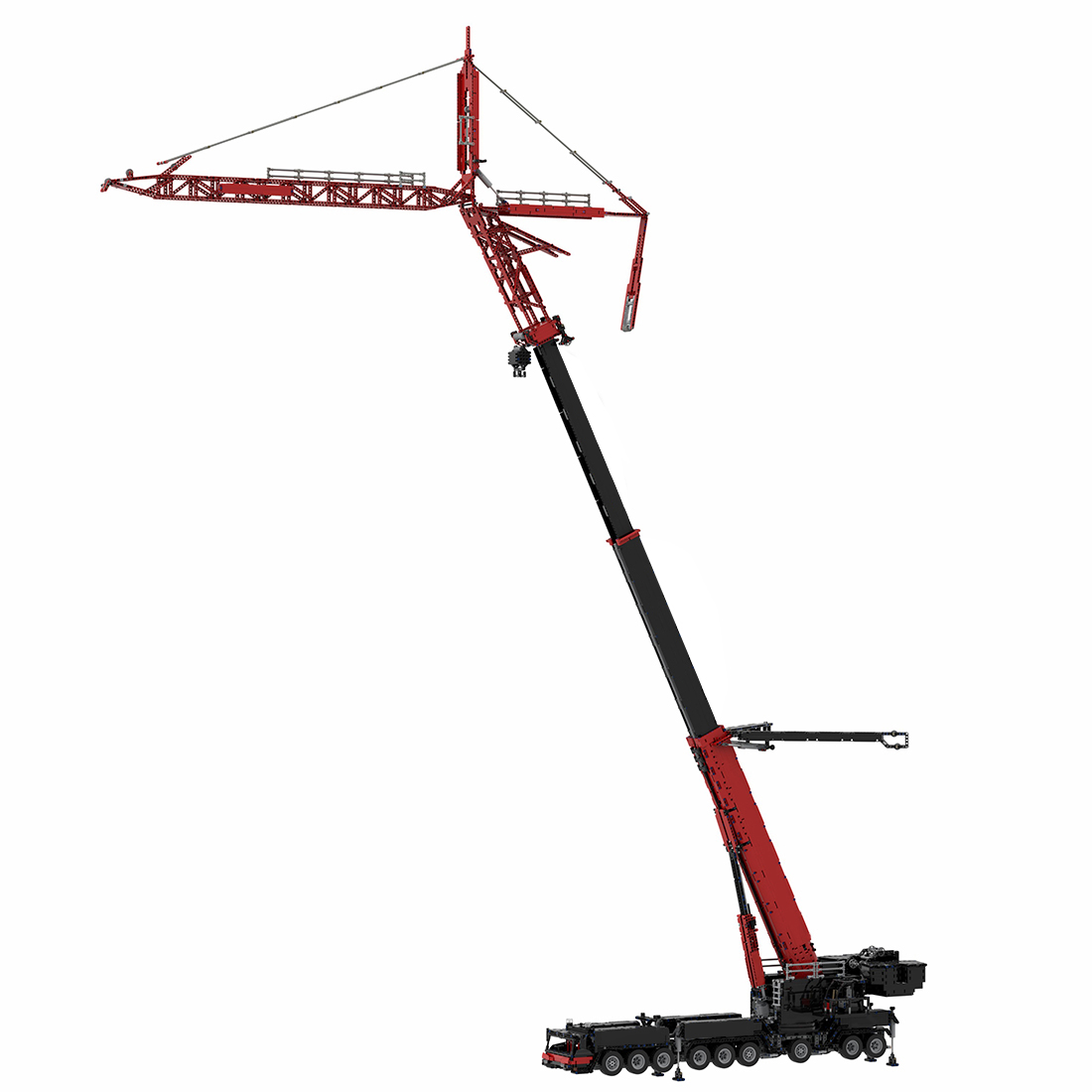 1203Pcs Large Bricks Crane Auxiliary Arm Building Block Toys for High Level Building Block Crane Set