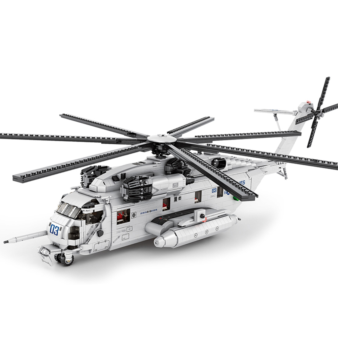 Mocsage CH-53E Super Stallion 1/35 Scale Modern Military-themed Small Particles Building Blocks Set (2192PCS)