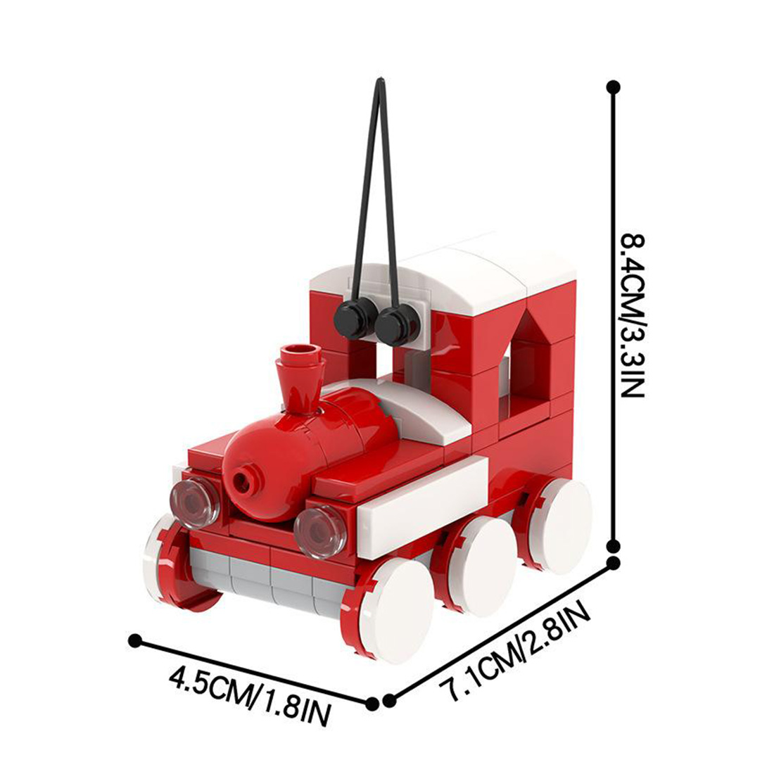 Creative Christmas Pendant MOC DIY Assembly STEM Model Building Blocks Set