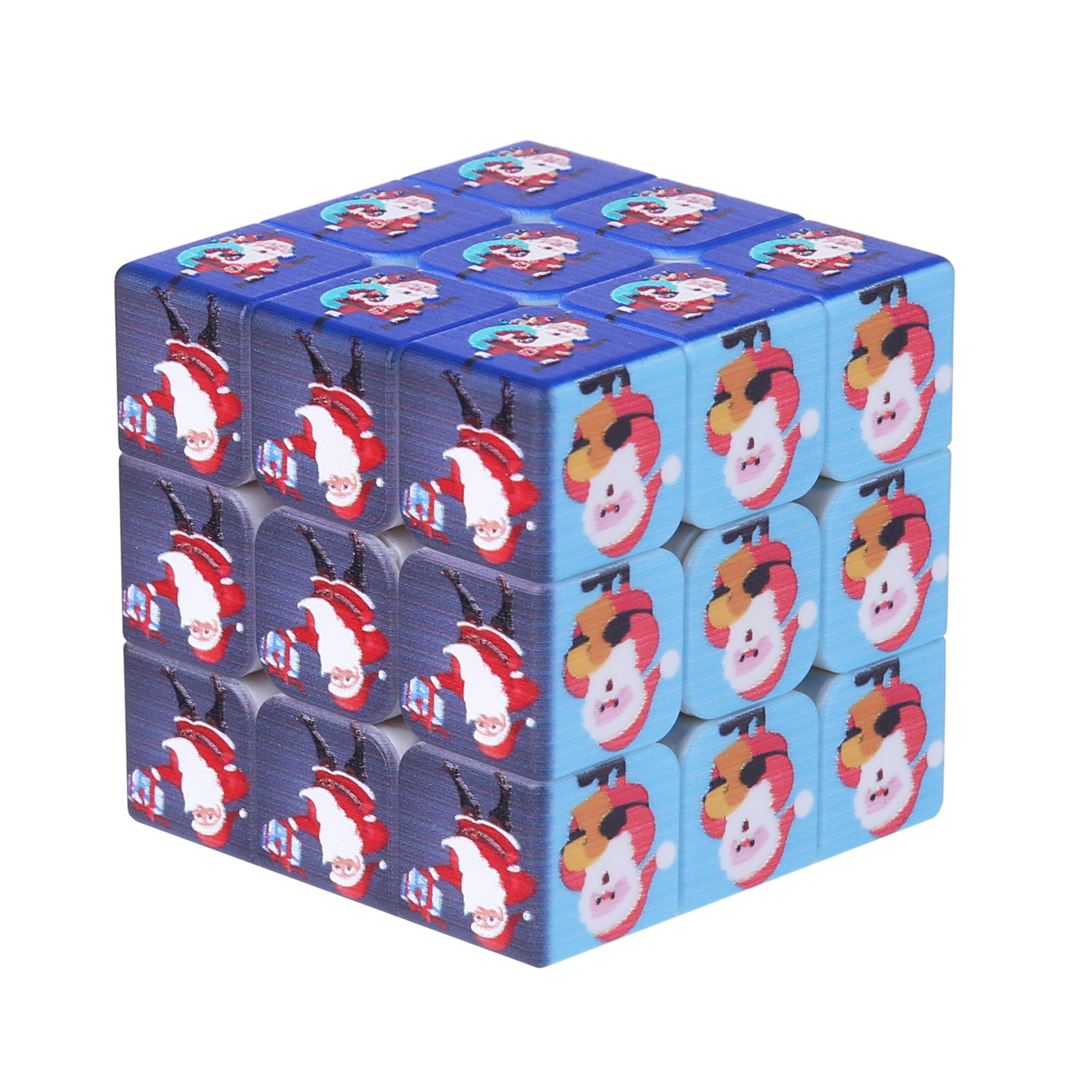 UV Printing 3x3 Christmas Embossed Pattern Magic Cube