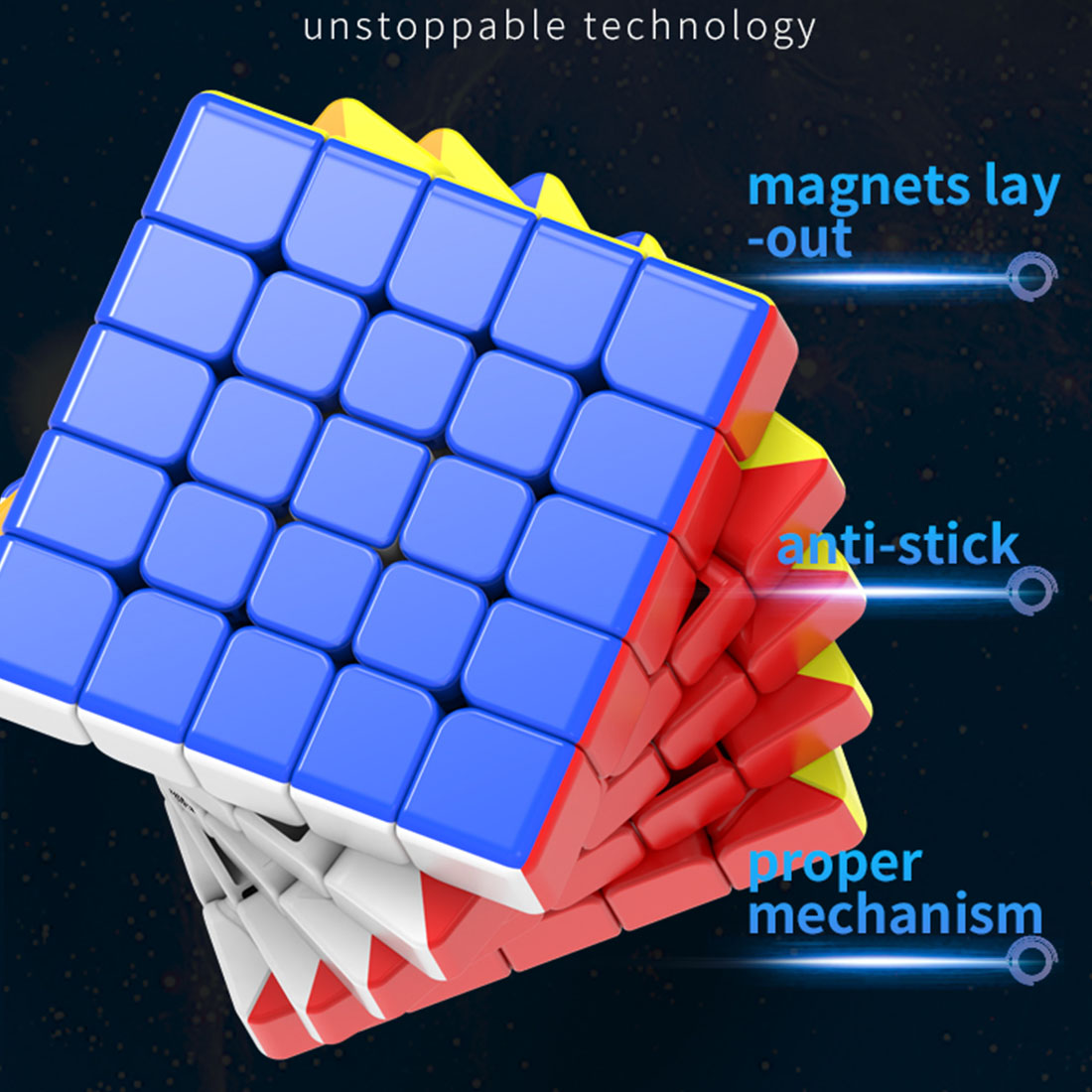 Diansheng Solar 2M Magnetic 5x5 Cube (UV-coated Version)