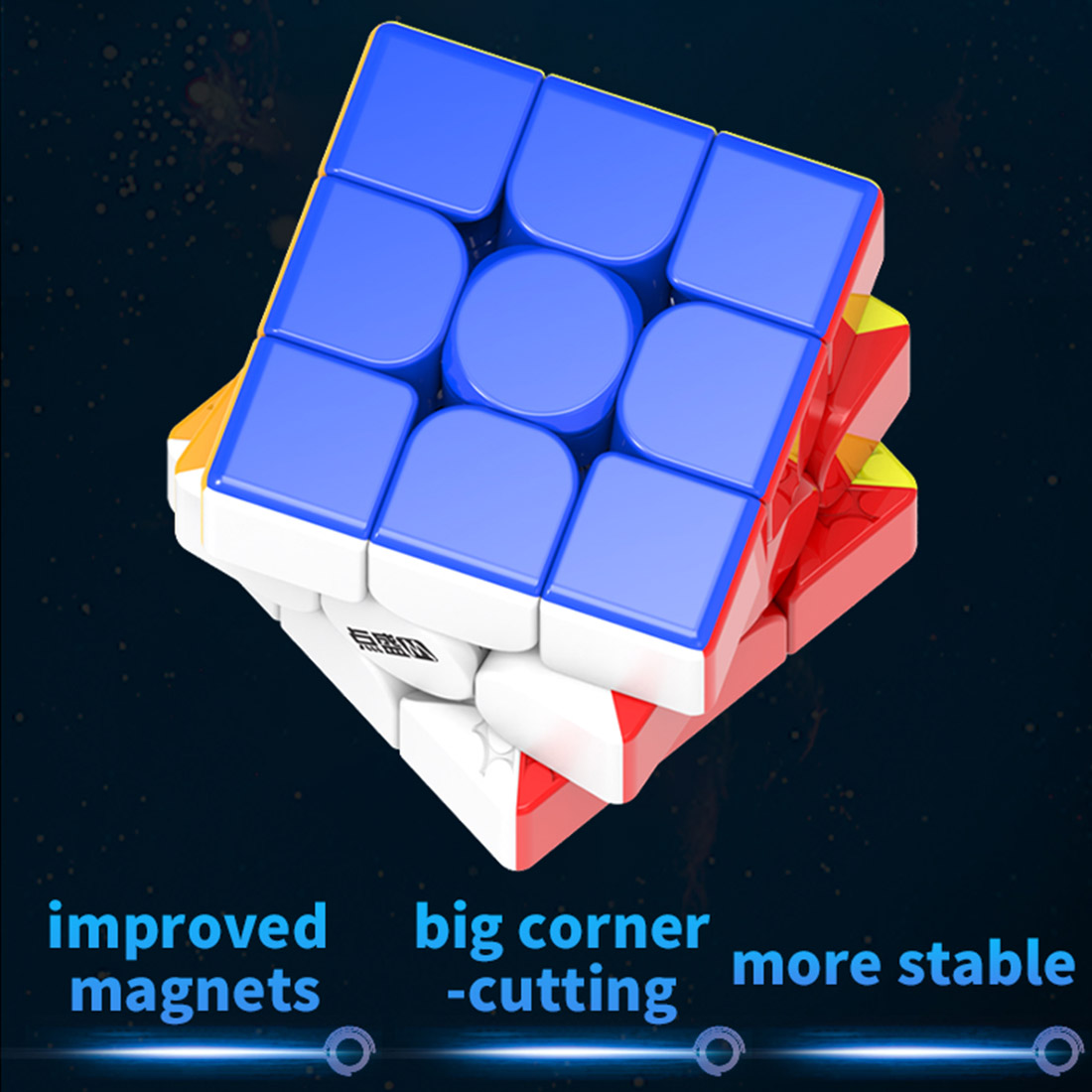 Diansheng Solar 2M Magnetic 3x3 Cube (UV-coated Version)