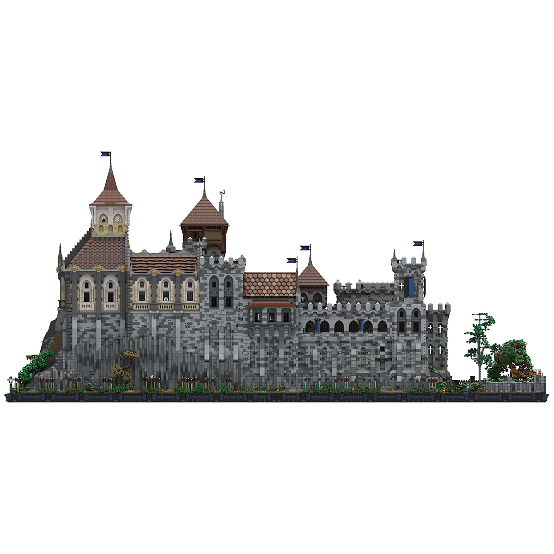 MOC-131299 Complete Medieval Castle Model Building Blocks MOC Set Toys (112644PCS)