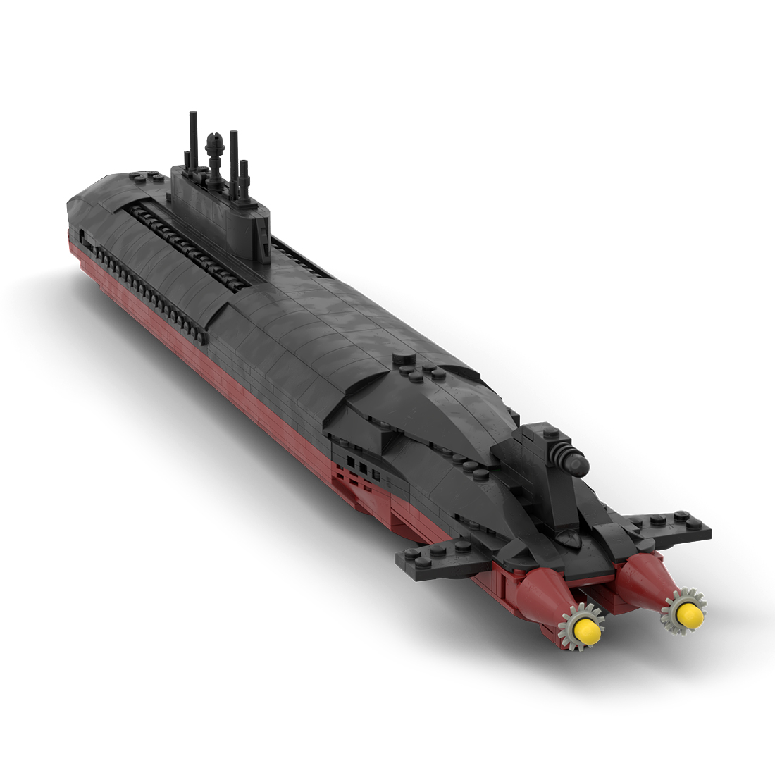 MOC-149172 1/300 Scale Oscar II Class Submarine "Kursk" Military Model Small Particles Building Blocks Set (798PCS)