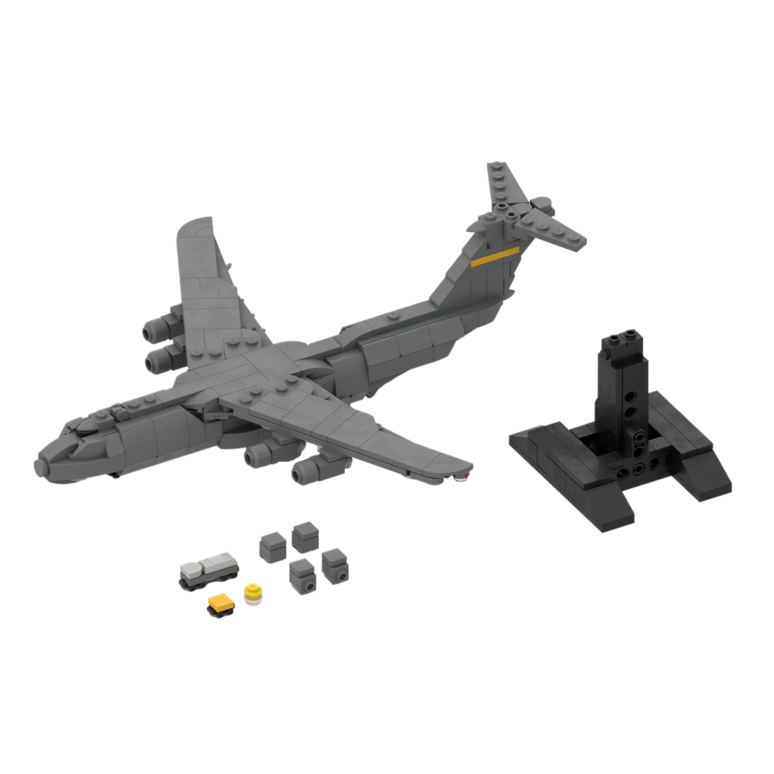  MOC-163191 C-5 GALAXY | Cargo - 1/300 Scale Active US Military Transport Aircraft Model Building Blocks Set (367PCS)