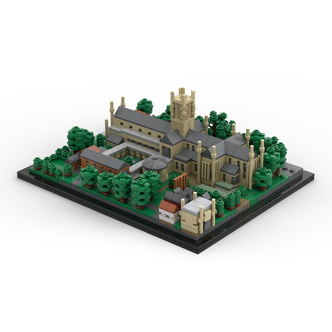 MOC-172068 Worcester Cathedral British Monastery Architecture DIY Assembly Toy Building Block Set (1180PCS)