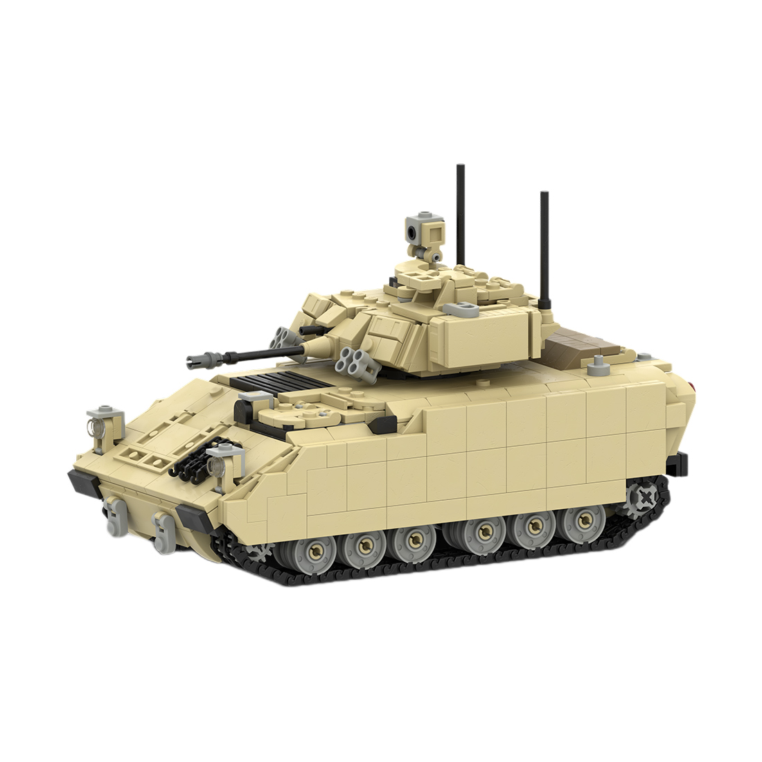 MOC-172441 M2 BRADLEY AFV 1/35 Scale Active US Military Infantry Fighting Vehicle Assembly Toy Building Blocks Set (1154PCS)