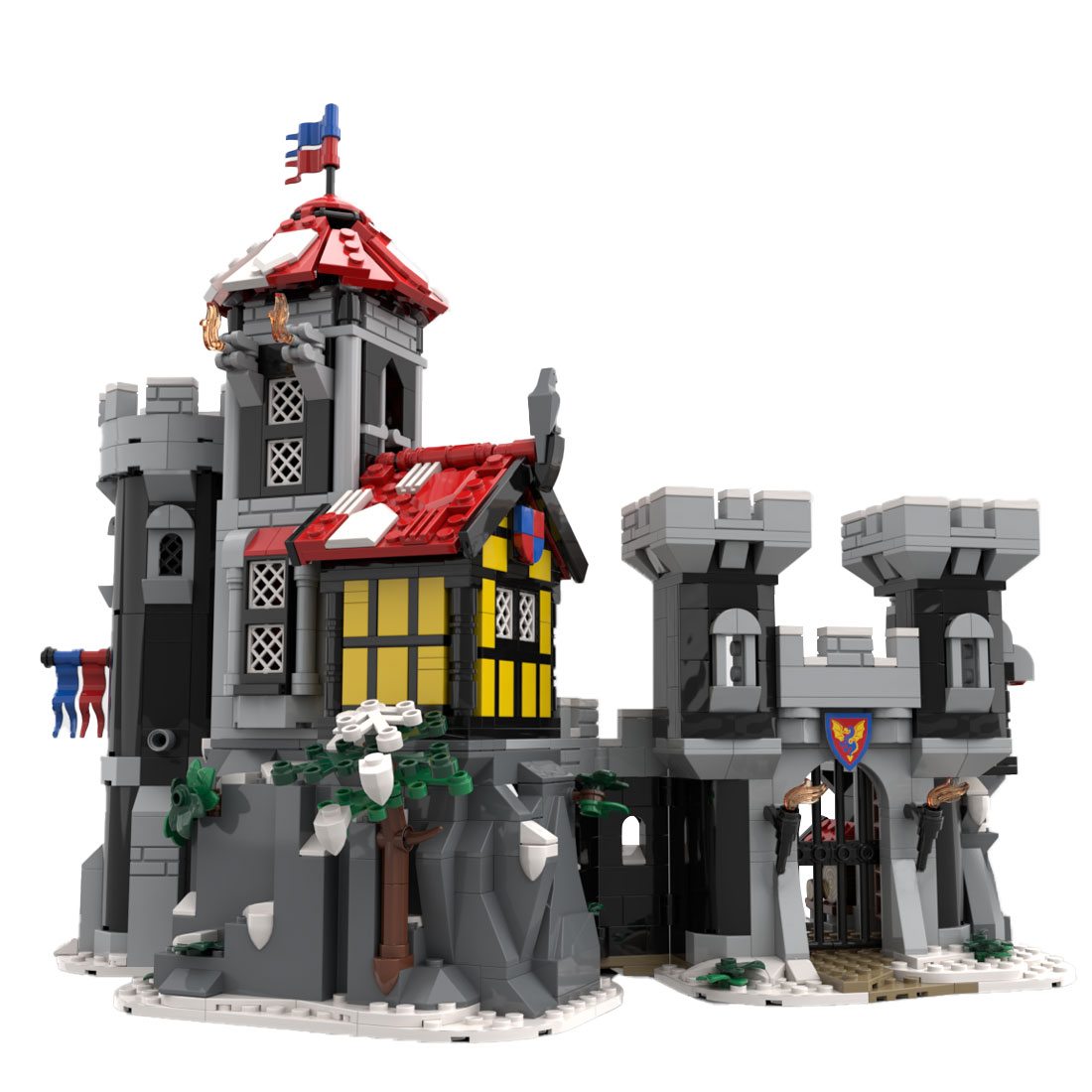 MOC-172863 Medieval Dragon Knights Castle Building Blocks Set (1216PCS)