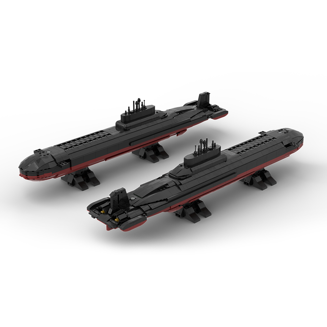 MOC-186954 1/300 Scale Former Soviet Nuclear Submarine TYPHOON | Project 941 Акула Building Blocks Set (1434PCS)