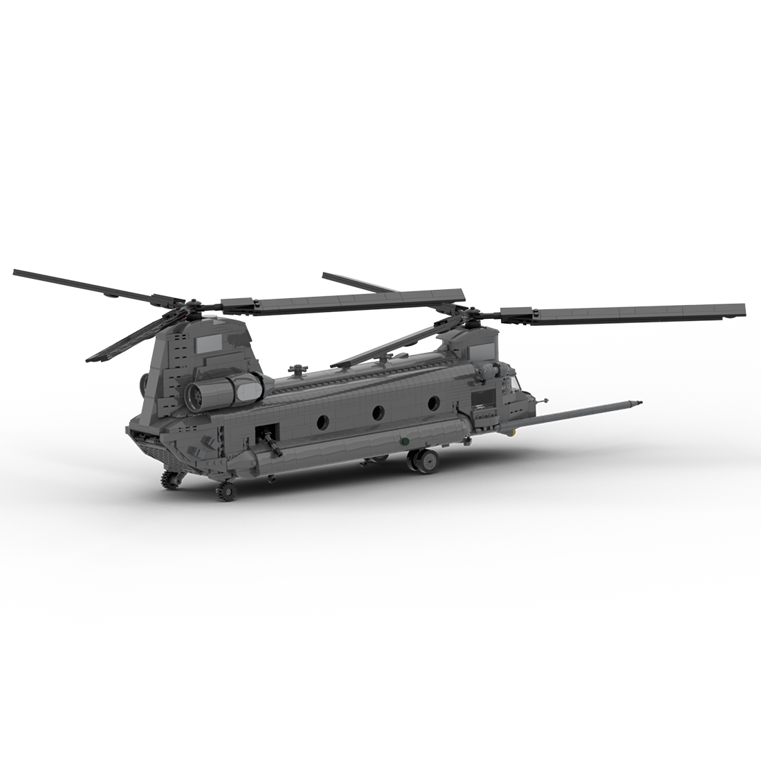 MOC-37497 MH-47 G Special Ops Chinook Model Military Theme Building Blocks Toys Set (1758PCS)