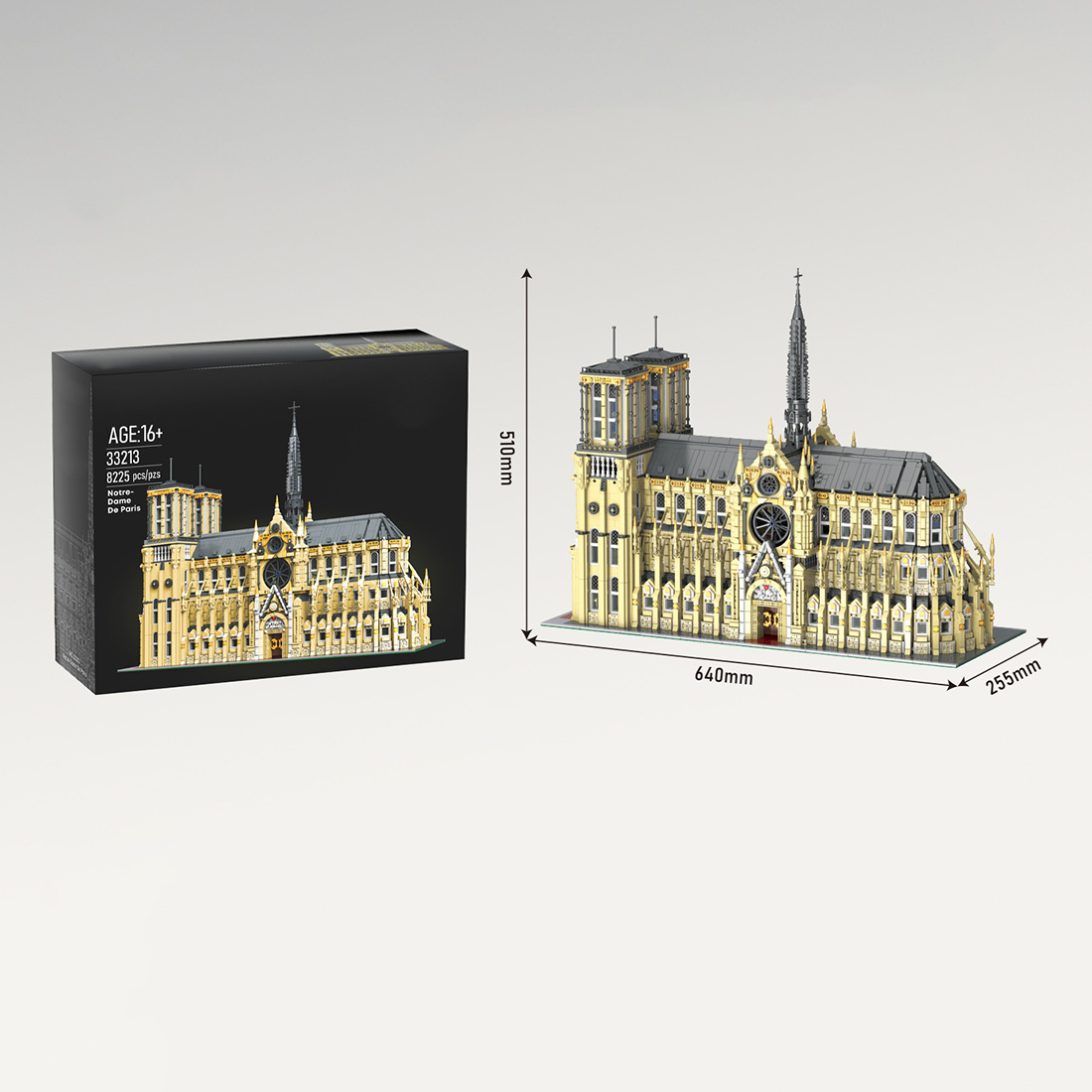 Notre-Dame Cathedral Assembly Toy Building Blocks Set（8225PCS）
