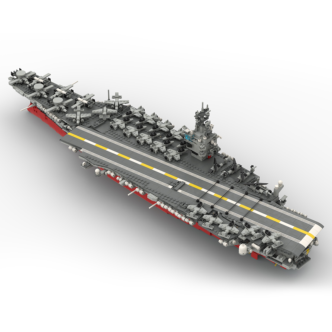 1/350 MOC UCS USS Enterprise CVN-65 Nuclear-powered Aircraft Carrier Military Model Building Blocks Set (48941PCS)