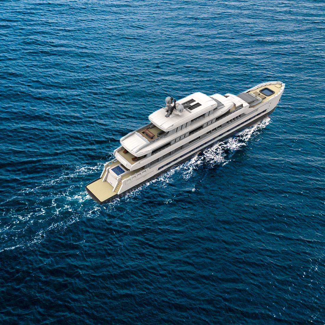 MOC-164155 Great Yacht Model DIY Assembly Building Blocks Set (16189PCS/White)