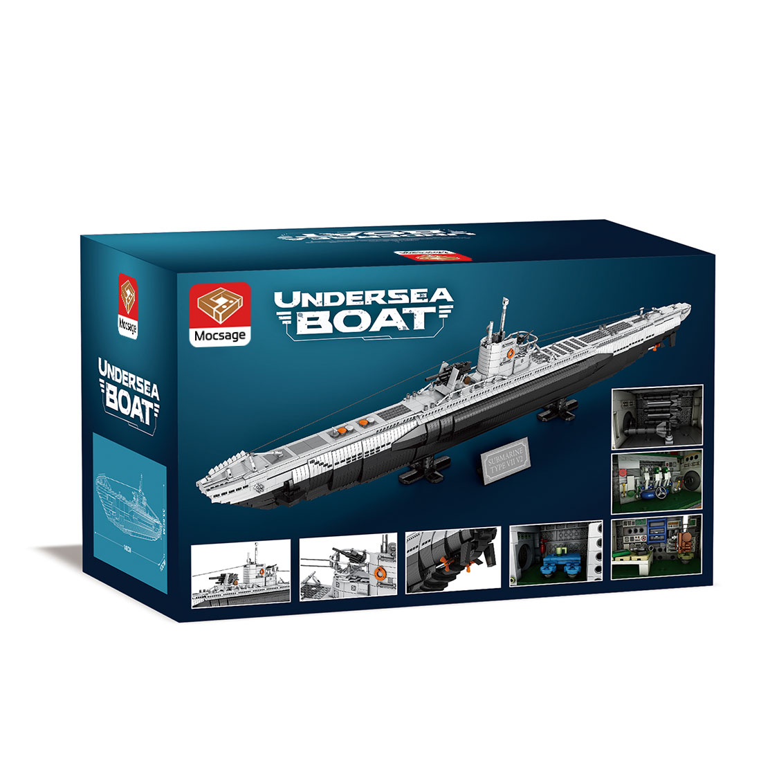 Mocsage U-boat Assembly Toy Building Blocks Set (3987PCS)