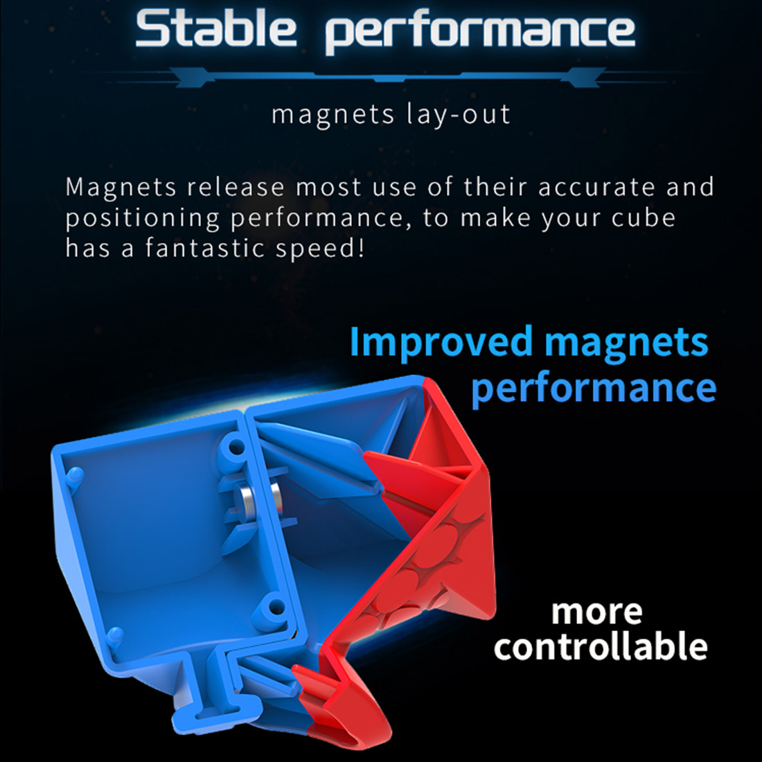 Diansheng Solar 2M Magnetic 3x3 Cube (UV-coated Version)