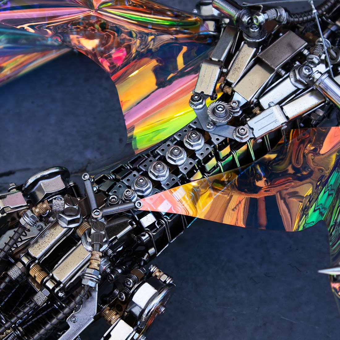 3D Metal Bloodthirsty Aurora Dragon Assembly Model Kit (3000+PCS)