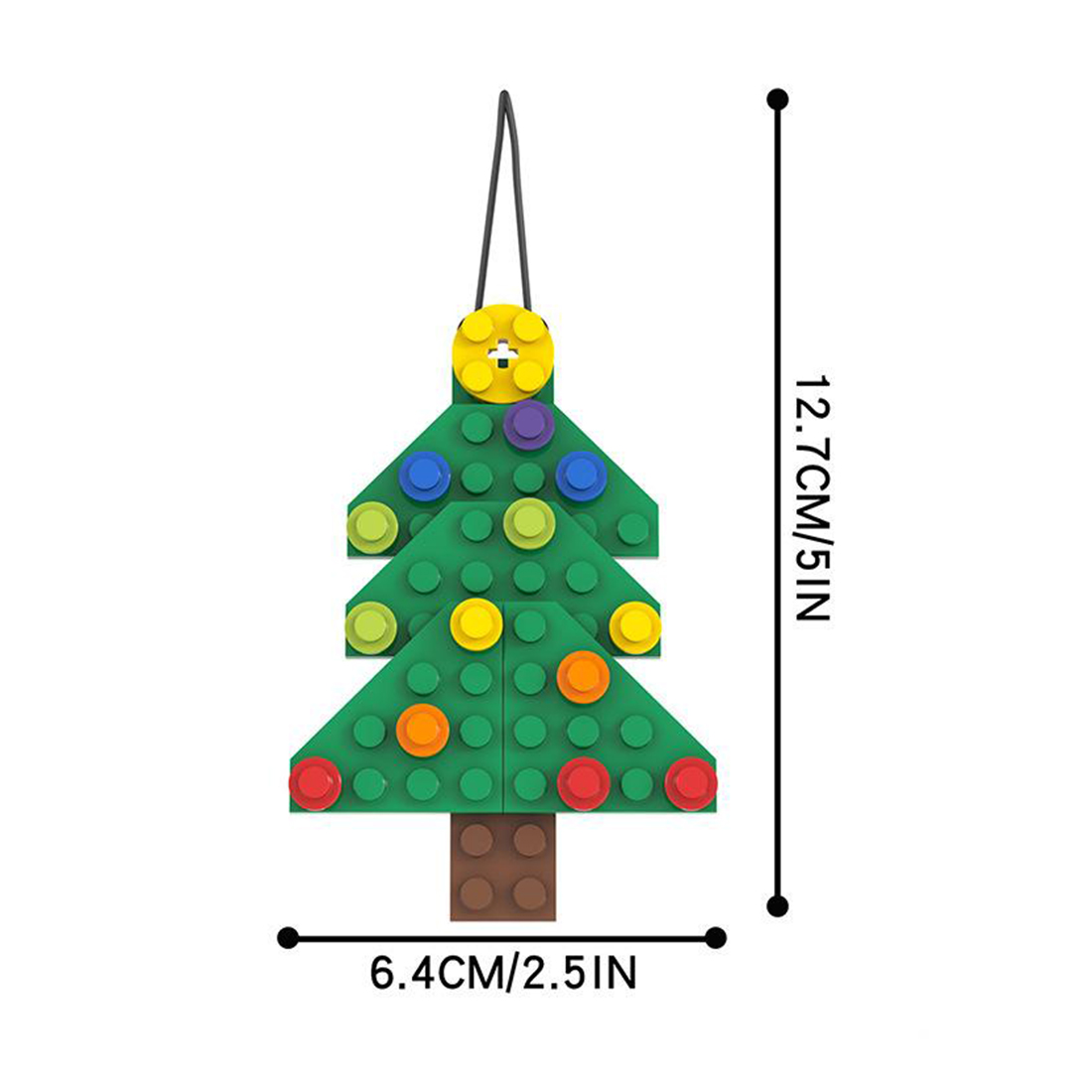 Creative Christmas Pendant MOC DIY Assembly STEM Model Building Blocks Set