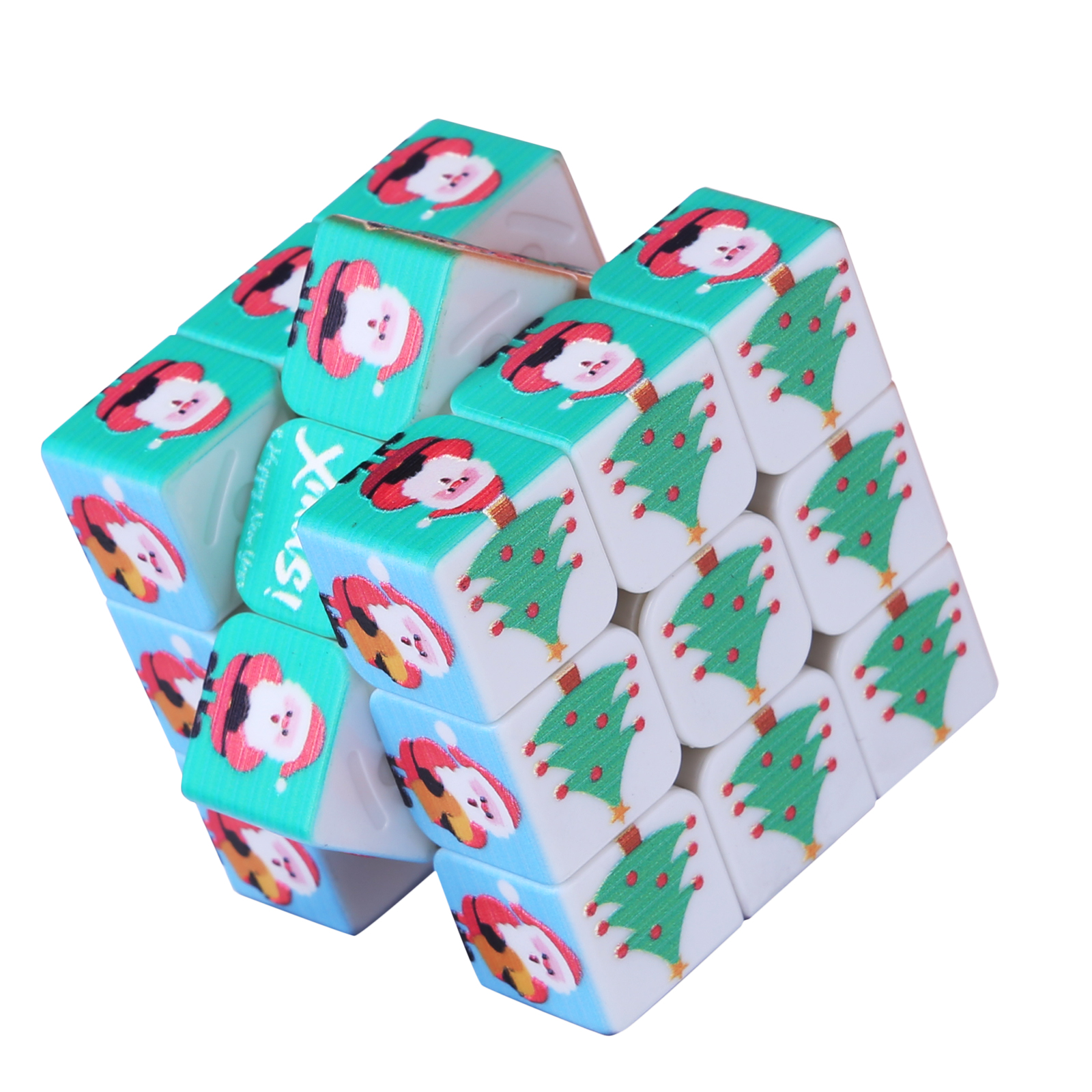UV Printing 3x3 Christmas Embossed Pattern Magic Cube