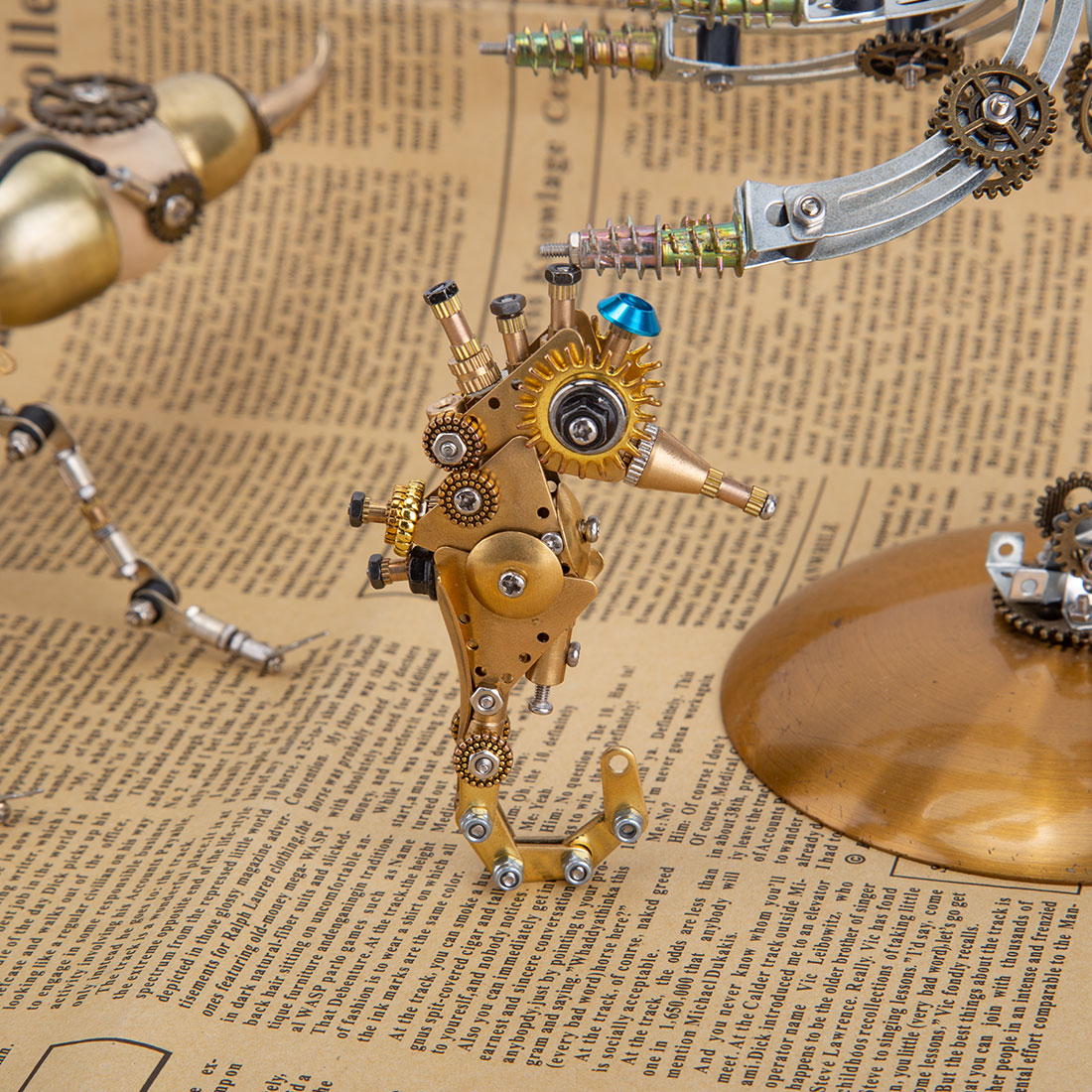 DIY 7-in-1 Mini Steampunk Marine Organisms Set 3D Metal Assembly Model Kit Toys&Gifts for Christmas (700+PCS)