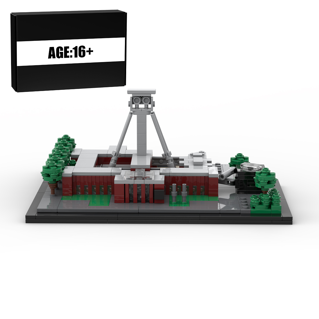 MOC-181258 German Mining Museum Historical Architecture DIY Assembly Toy Building Block Set (588PCS)