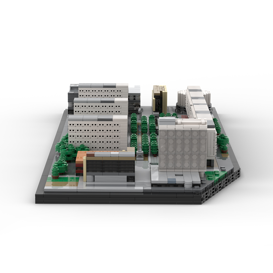 MOC-186560 Dresden Prager Strasse Germany Street Scene Building Blocks Set (2004PCS)