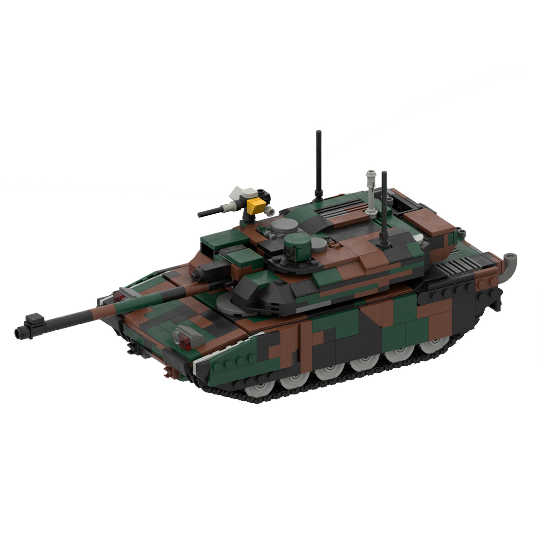 MOC-34858 LECLERC Main Battle Tank Model Military Theme Building Blocks Toys Set (1173PCS)