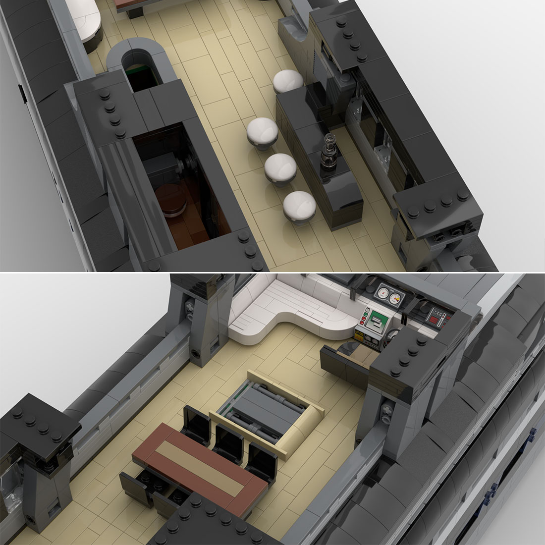 Grand 16,185-Piece Luxury Superyacht Building Blocks Set (MOC-157340) - Modular Design with Ultra-Detailed 4-Deck Interior