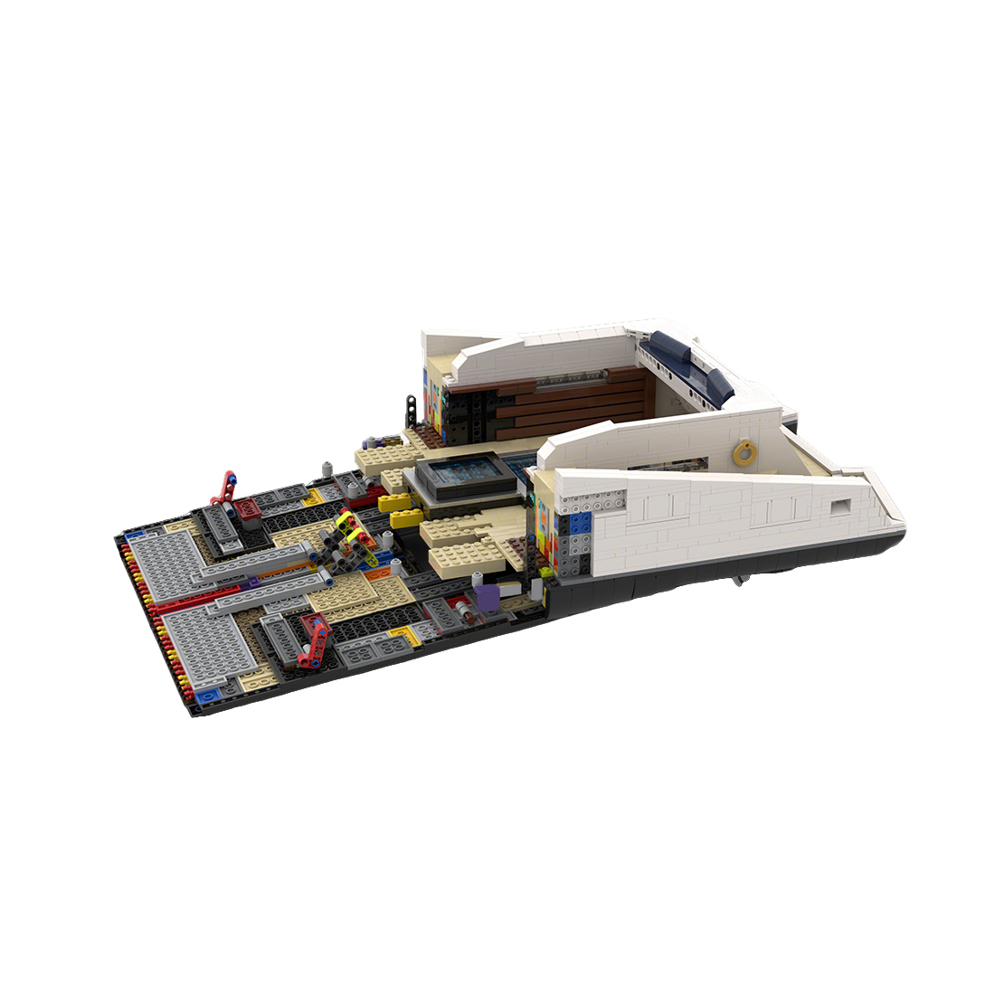 The Majestic Mega-Yacht Block Model: Deck 1 Bow Module – An Epic 1/38 Scale Building Project