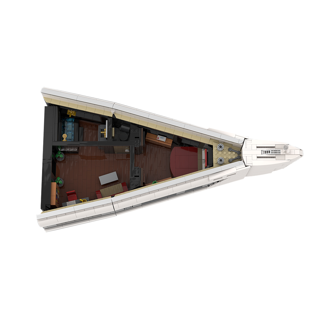 The Majestic Mega-Yacht Block Model: Deck 1 Bow Module – An Epic 1/38 Scale Building Project