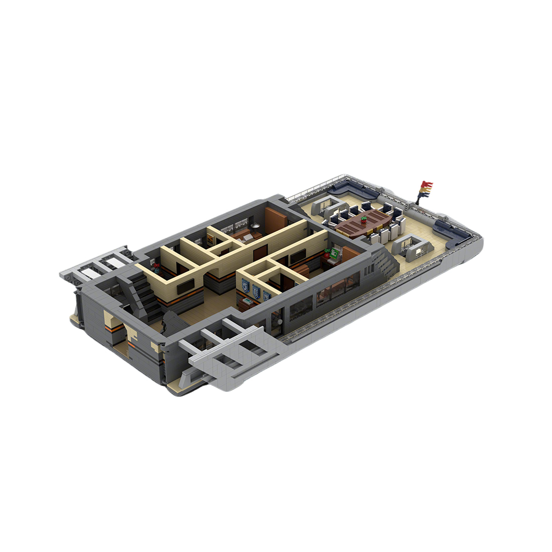 The Majestic Mega-Yacht Block Model: Deck 1 Bow Module – An Epic 1/38 Scale Building Project