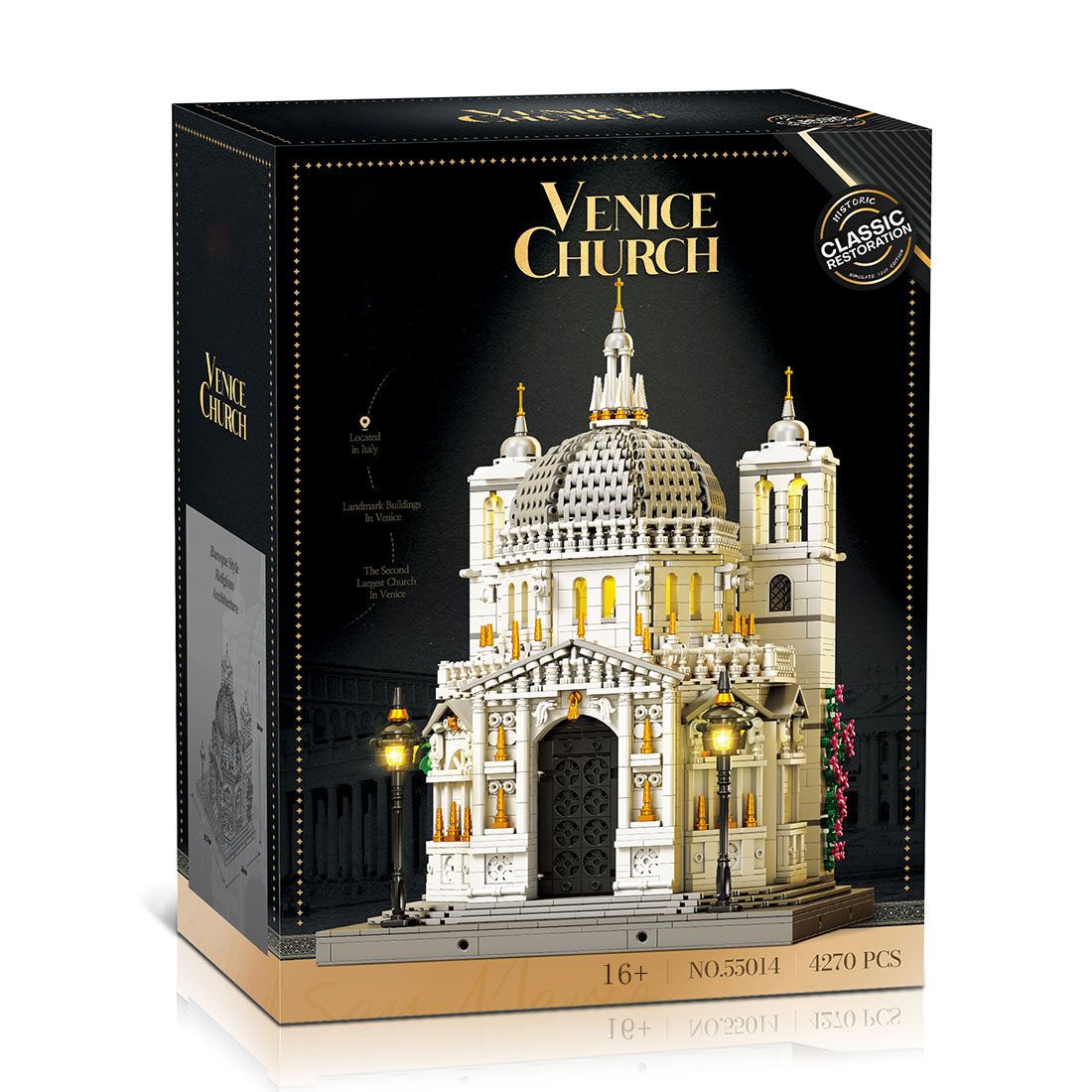 1/180 Scale Venetian Church Building Blocks Set(4277PCS)