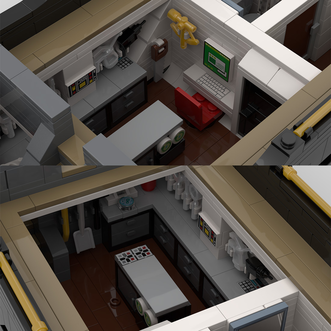 1:30 Scale Expeditionary Yacht Building Block Set, Collectible Model Kit with Functional Propeller Mechanism (4369 PCS)