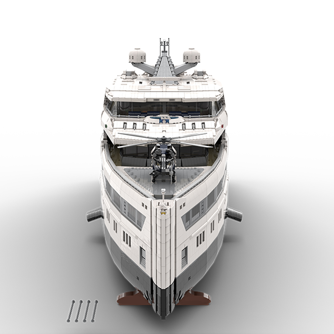 The Majestic Mega-Yacht Block Model: Deck 1 Bow Module – An Epic 1/38 Scale Building Project