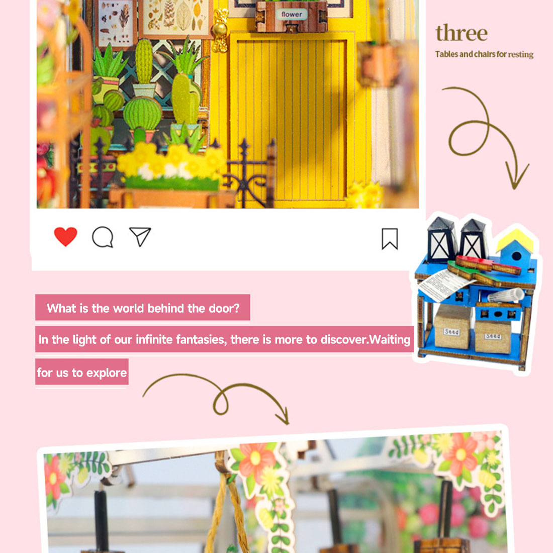 1:24 Garden House Miniature Architectural Model Kit