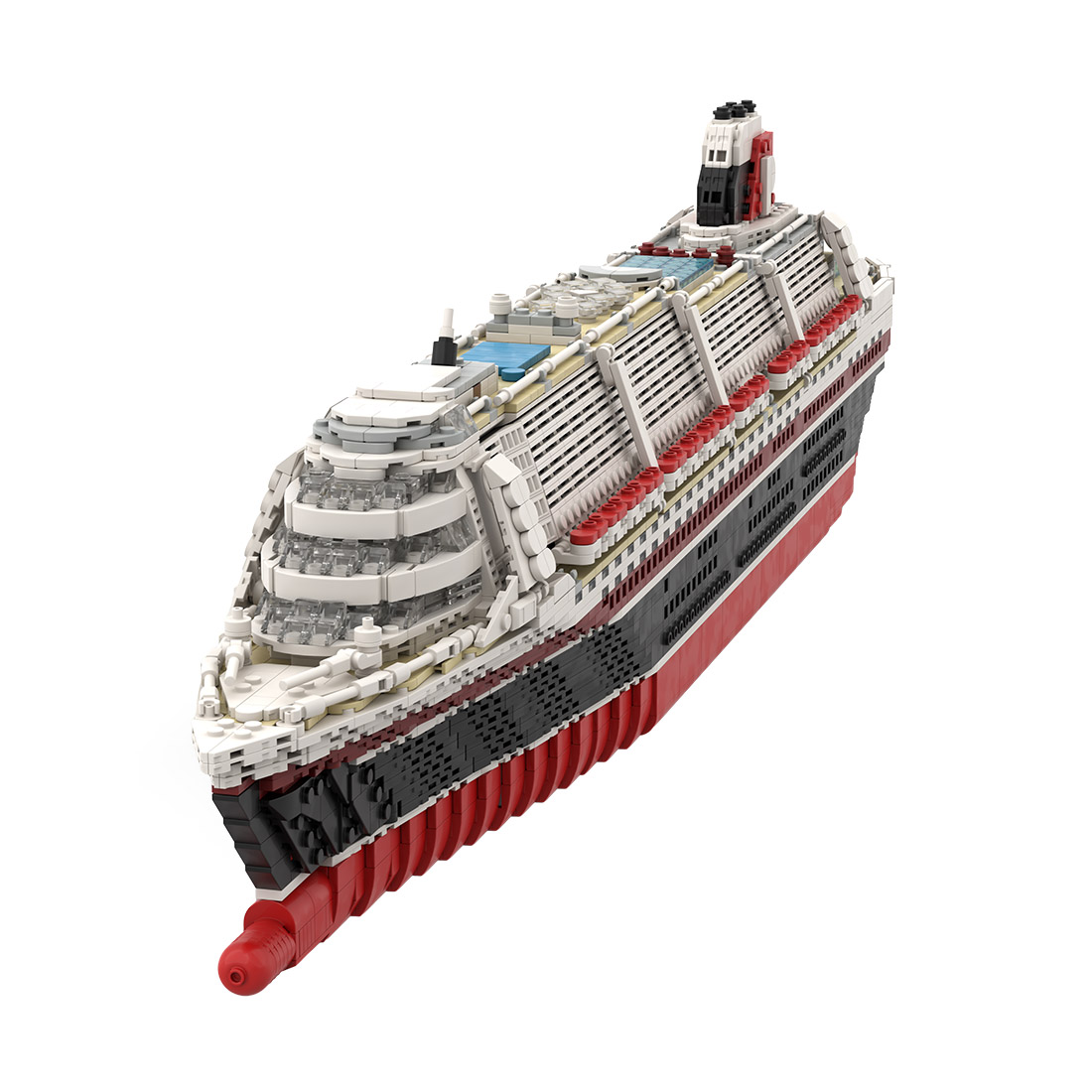 1/400 The Poseidon Modern Cruise Ship Model Large Collection Building Blocks Set  (4380PCS)
