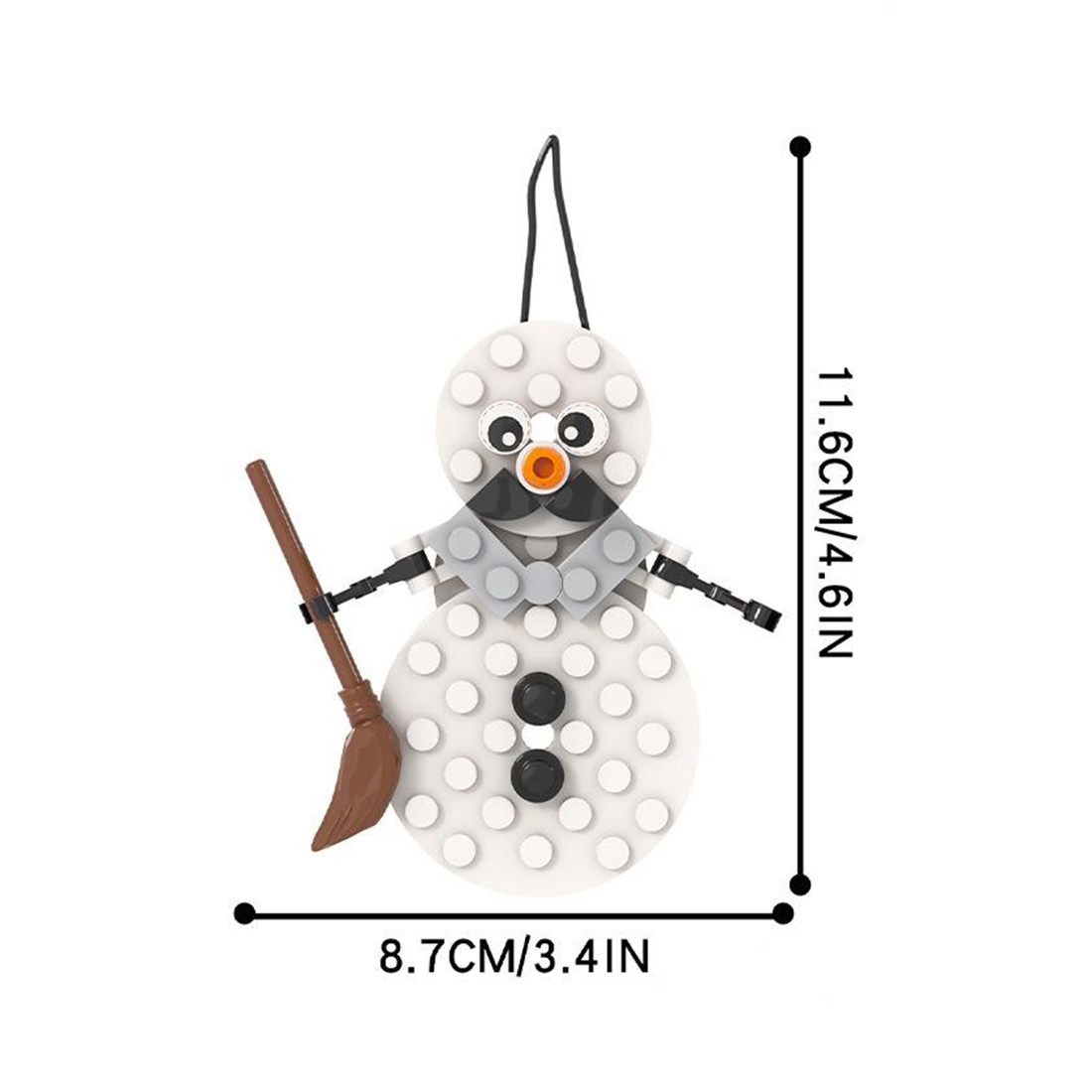 Creative Christmas Pendant MOC DIY Assembly STEM Model Building Blocks Set