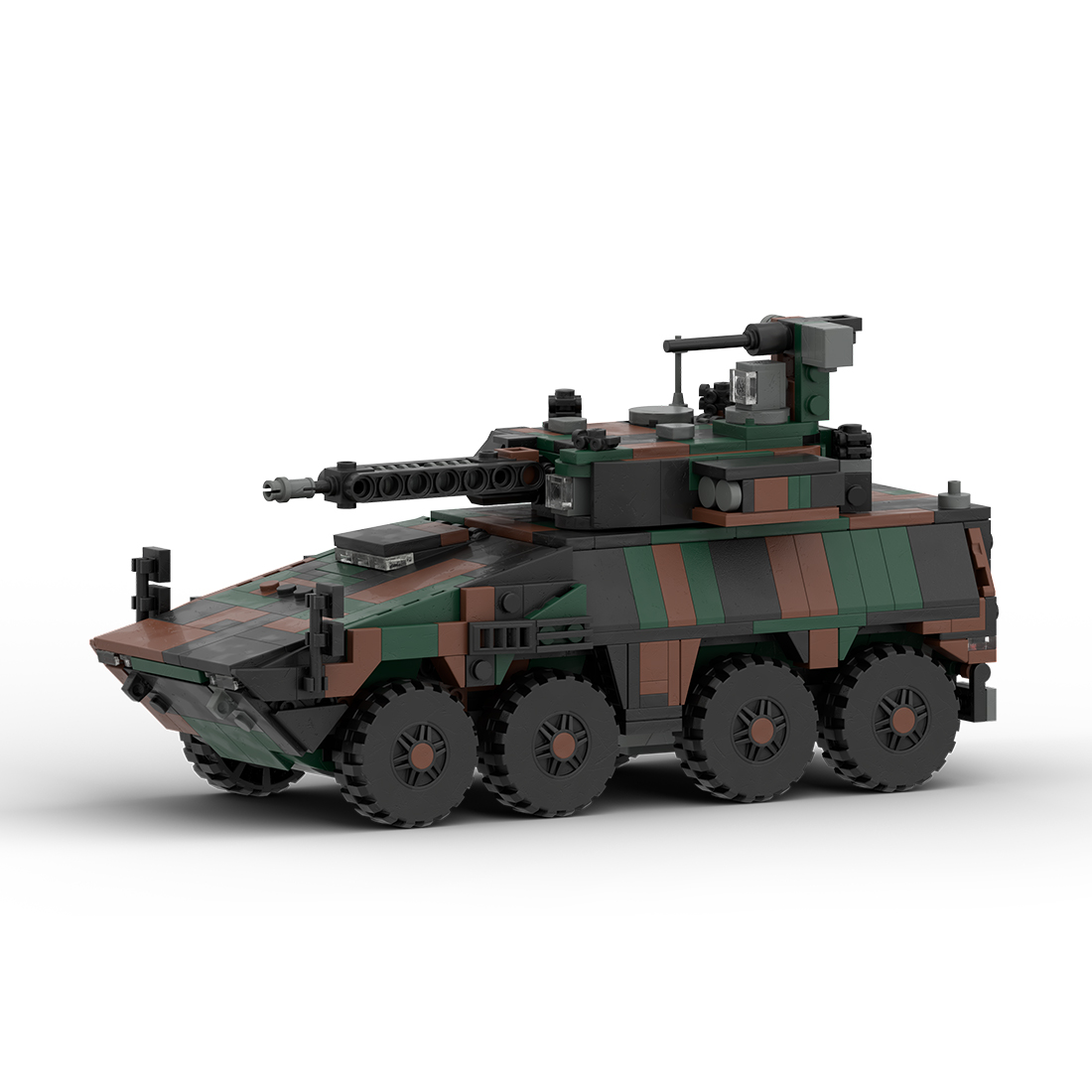 MOC-161767+MOC-162513 1/35 Scale BOXER-8x8 CRV Current Armored Transport Vehicle Building Blocks Set (840PCS)