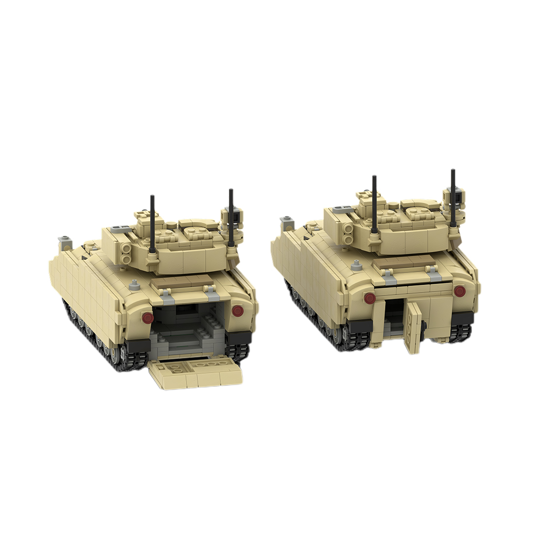 MOC-172441 M2 BRADLEY AFV 1/35 Scale Active US Military Infantry Fighting Vehicle Assembly Toy Building Blocks Set (1154PCS)