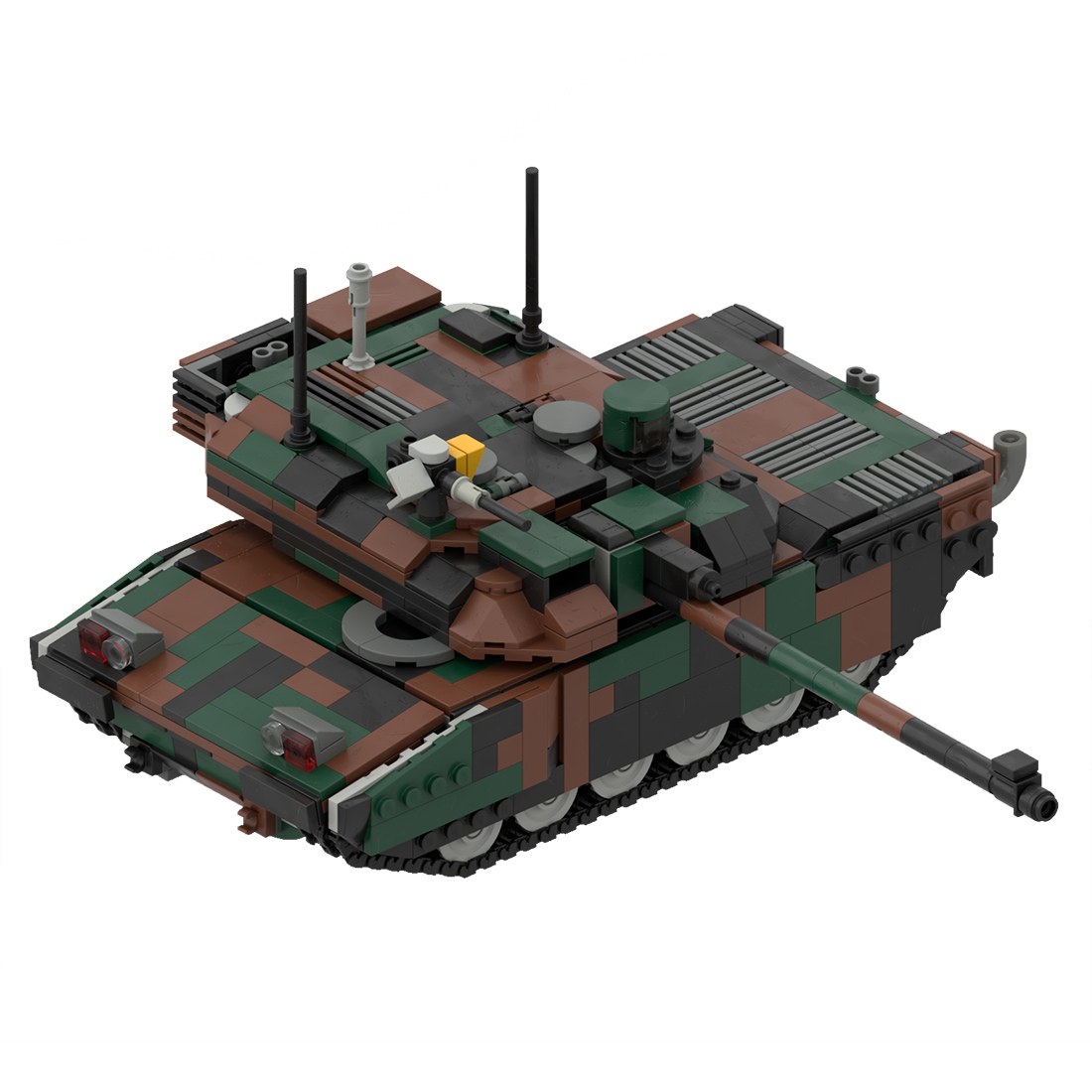 MOC-34858 LECLERC Main Battle Tank Model Military Theme Building Blocks Toys Set (1173PCS)