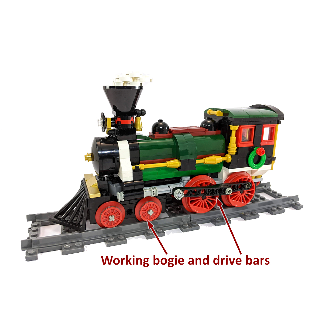 MOC-49581 Christmas Train Model Building blocks Toys Set (1197PCS/Static Version)