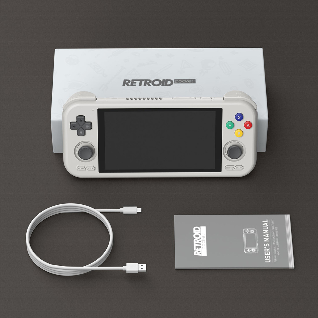 Retroid Pocket 4Pro 4.7 Inches IPS HD Android Handheld Game Console 8+128G (Grey)